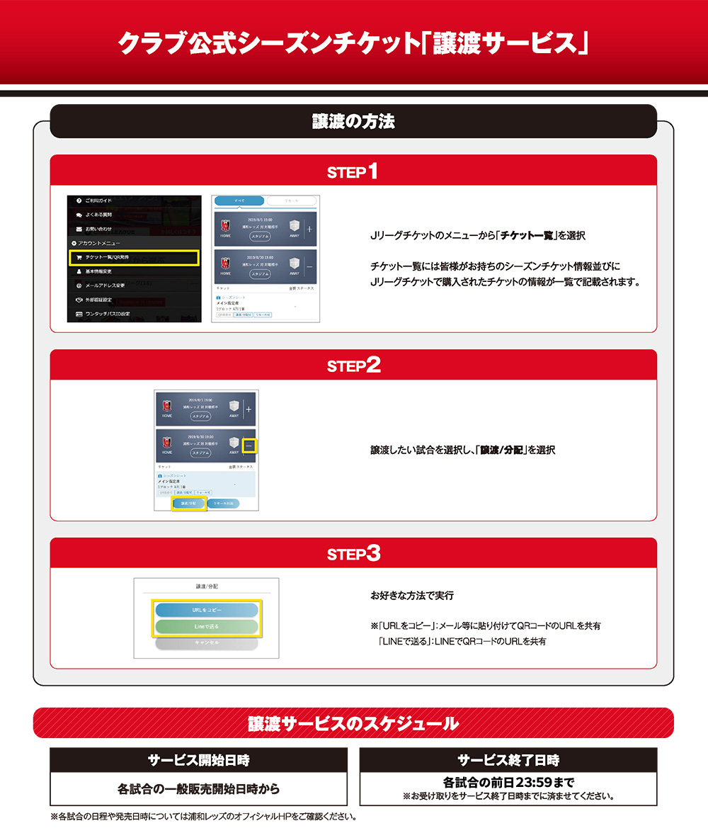 チケット譲渡方法